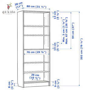 Ke Billy IKEA 6 tang 19