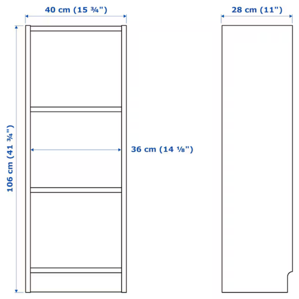 Ke Billy IKEA nho 3 tang 9